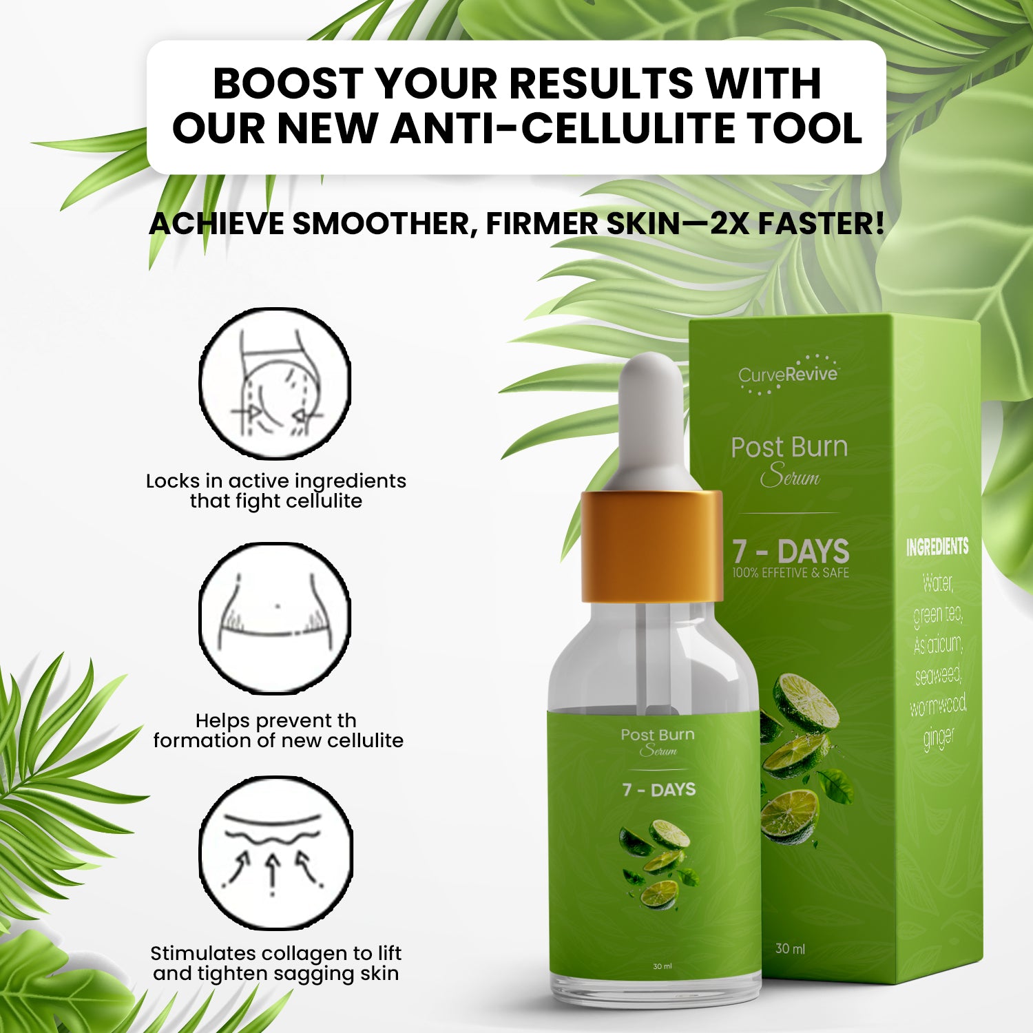 CurveRevive™ Post - Burn Serum – 3 Month Supply - CurveRevive
